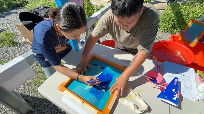 圖3、絹印再生手作