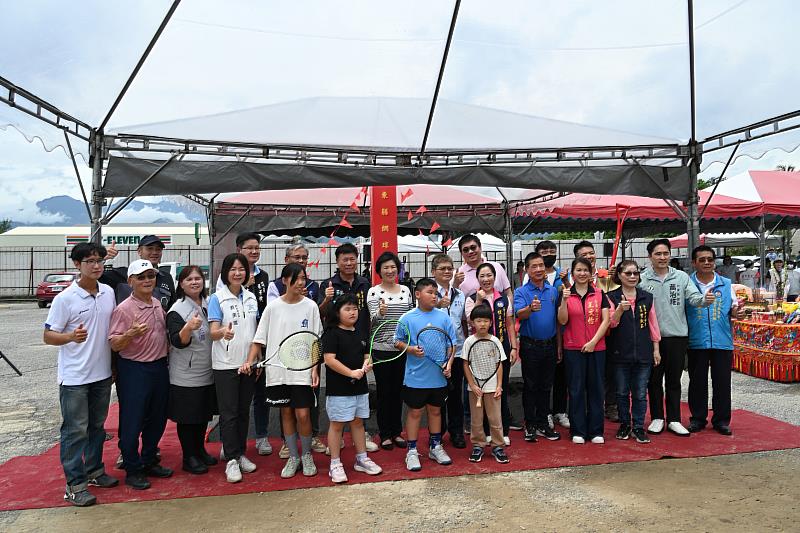 臺東縣網球中心今開工 饒慶鈴:打造全民運動新地標 提升在地生活品質