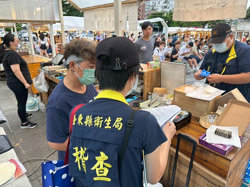迎接觀光人潮湧入 臺東縣府積極提升夜市暨市集攤商食品安全管理 確保民眾食的健康!