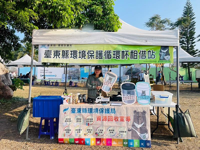 手拿循環杯 吃喝最對味  臺東環保局推市集減廢新日常 為永續加分