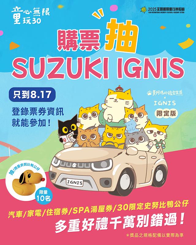 遊童玩好康抽汽車