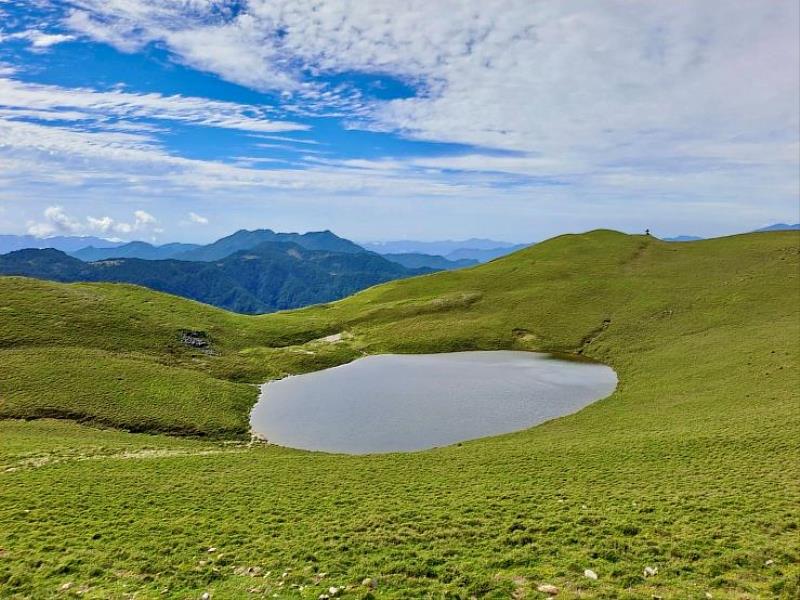 照片說明：嘉明湖國家步道自8月12日下午5時實施預警性封閉（圖為嘉明湖）