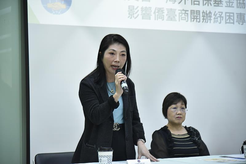 亞洲臺灣商會聯合總會總會長陳舒琴感謝僑委會協助