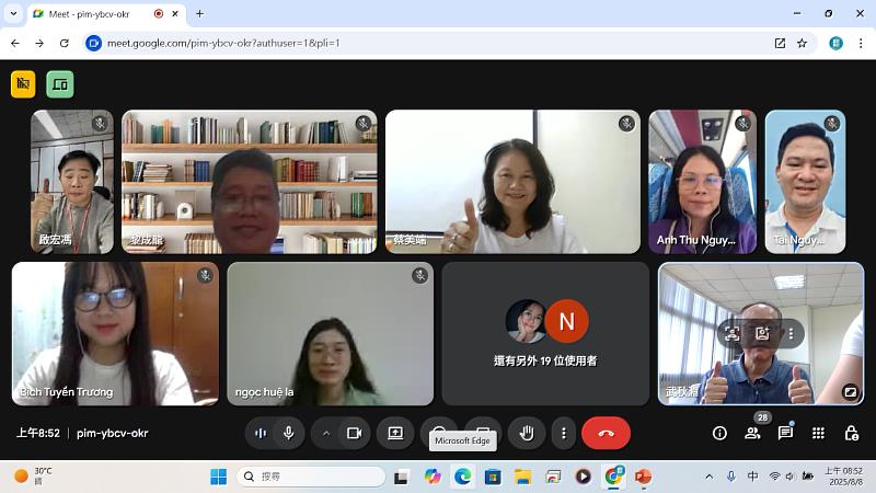 崑大舉辦「臺越基地華語師資培訓課程」,培訓學員合影