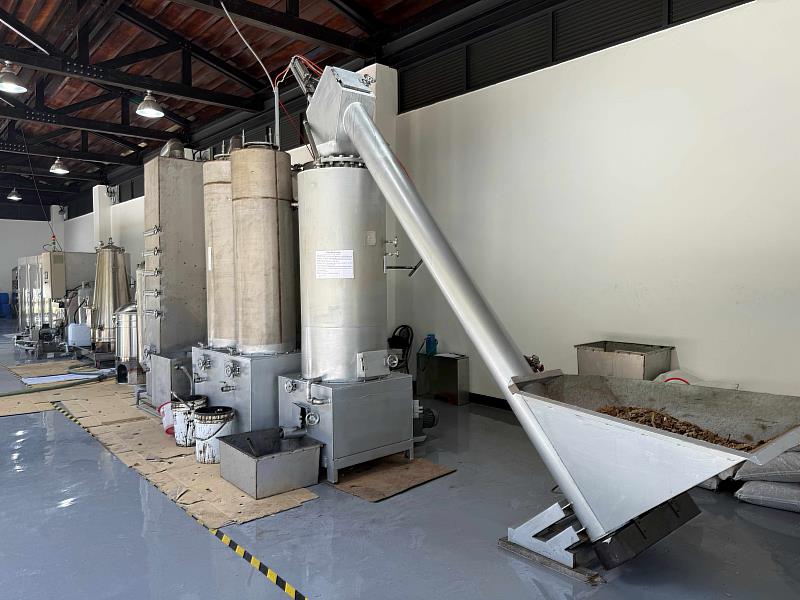 奮起湖林業循環利用場域引進全新氣化機組,提升國產材利用率