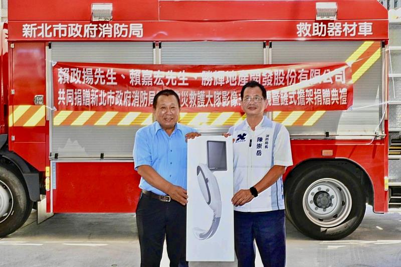 協助汰舊換新供院前緊急救護勤務使用，期盼能提升消防救護品質