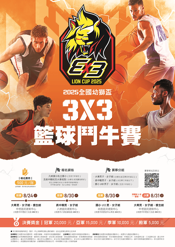 2025 全國幼獅盃3X3籃球賽  全台集聚桃園熱血開打