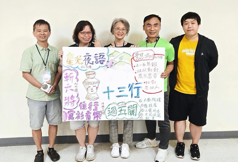「科技考古台語教師培訓工作坊」運用館內資源激盪創意教案。