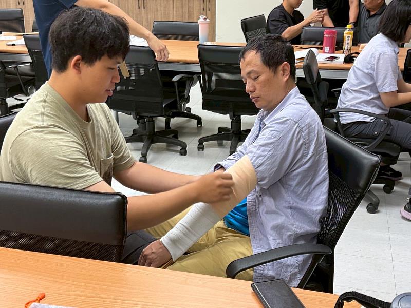 應變隊於台電竹園超高壓變電所進行培訓