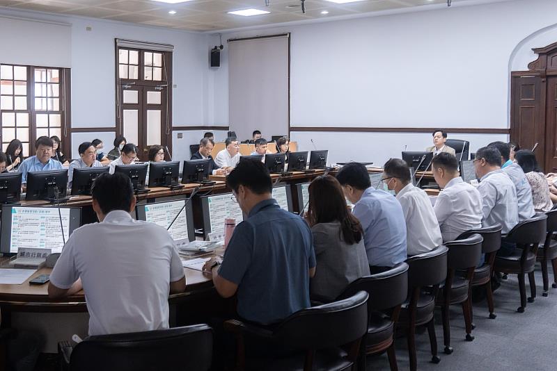 新竹市政府於今(19)日召開市務會議