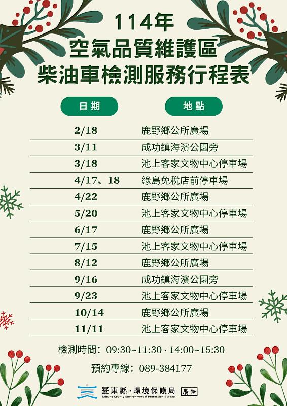 臺東縣鹿野高台空氣品質維護區7月1日起加嚴管制 邀您攜手打造清新環境