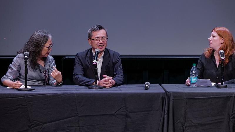 國家影視聽中心副執行長林盈志參與俠女映後座談（Richard_Lovrich攝影、紐約臺北文化中心提供）