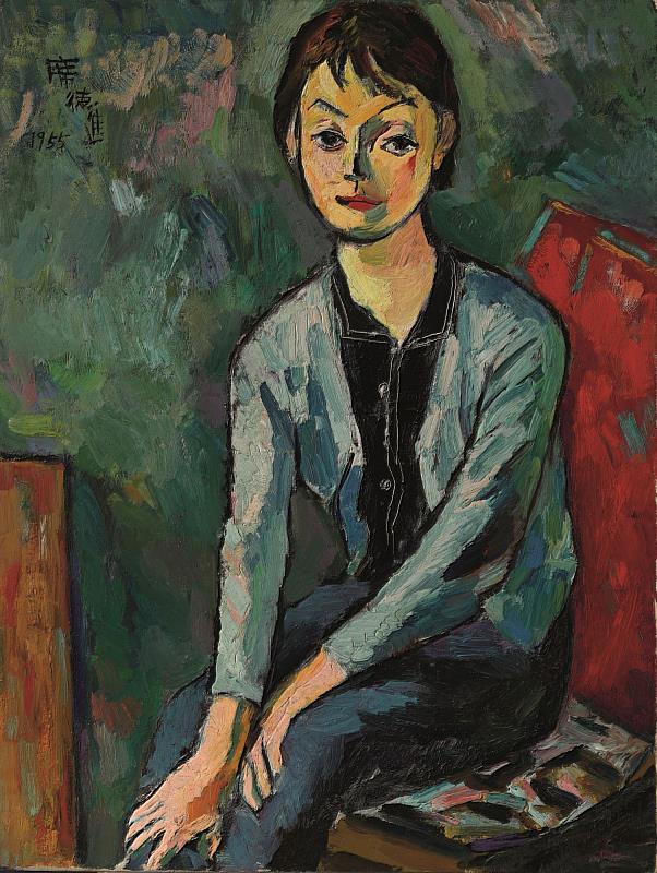 席德進作品「綠衣少女」