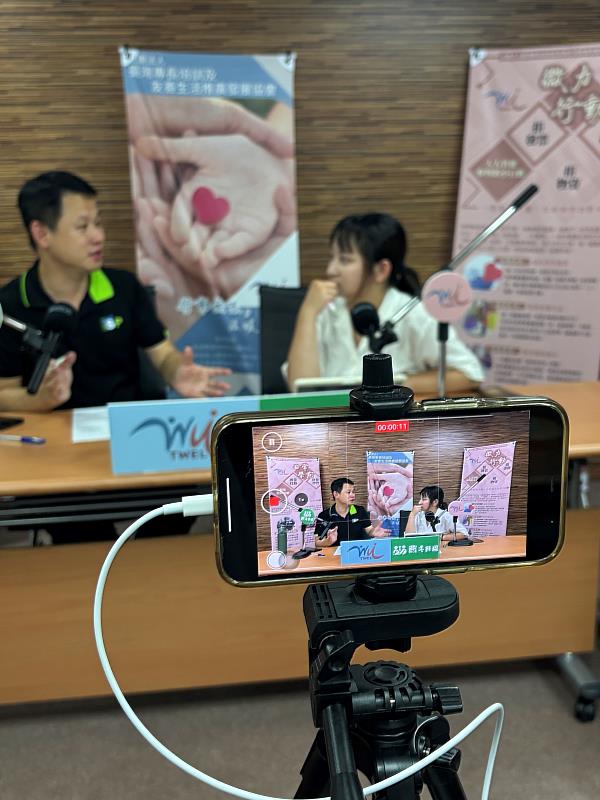 podcast拍攝中