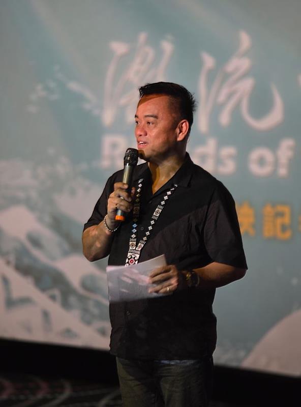 圖2-原文會董事長瑪拉歐斯表示:這是我們第一個國際合製的節目計畫,期望讓臺灣的百岳百川能夠以影像被看見。