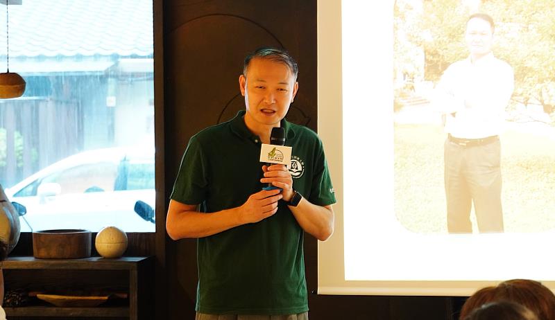 國立臺北商業大學管理學院院長暨尤努斯社會企業中心主任張旭華致詞。
