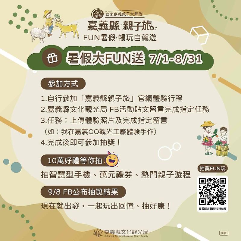 嘉義縣「藝文萌趣樂FUN」二日遊，揪小保育員來追萌寵