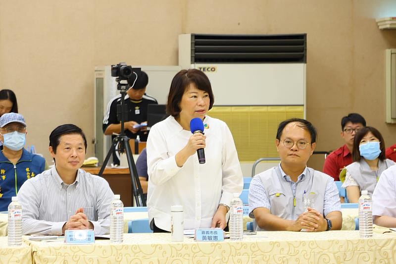 黃敏惠市長主持民生必需品配售準備演練
