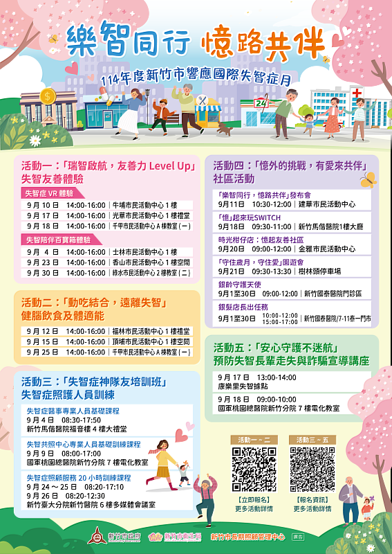 新竹市114年國際失智症月海報。
