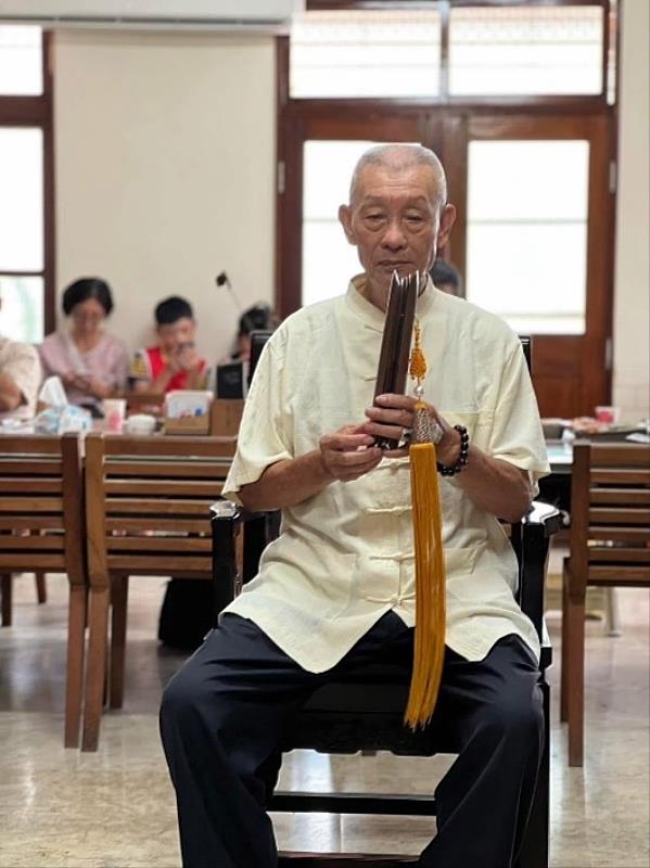 臺南再添「南管」保存者，陳進財、黃美美兩位資深藝師獲肯定。(圖為陳進財藝師)