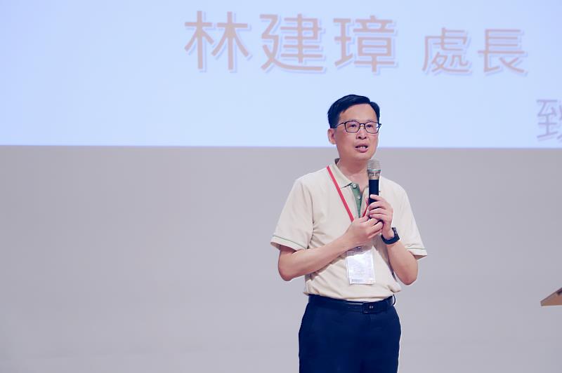 「114年度私立大專校院人事主管會報」於南華大學舉行，共商高教人力資源，教育部人事處處長林建璋致詞。