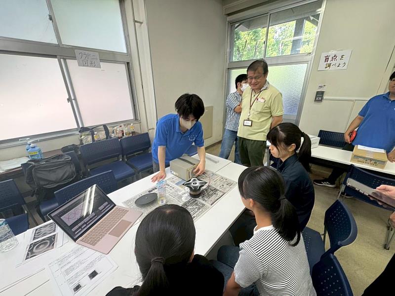 東華大學學生與香川大學學生交流觀摩之一。