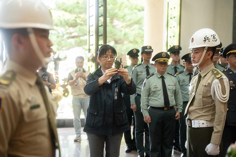 秘書長張治祥擔任主祭,出席「114年陣亡將士暨公殞官兵秋祭典禮」。