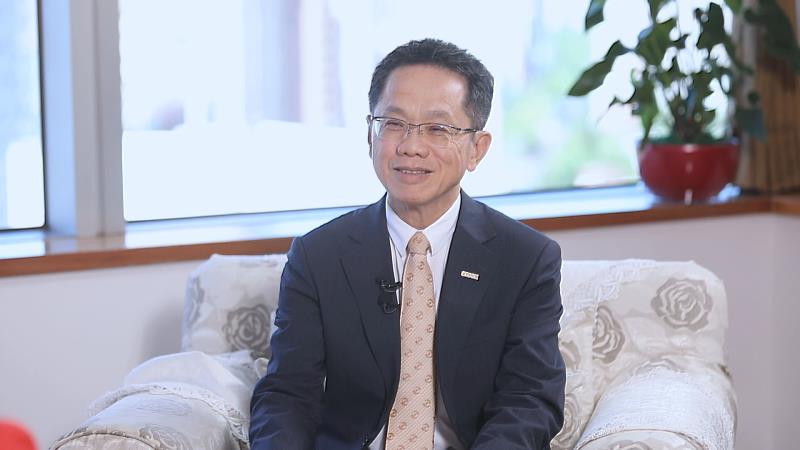 ▲櫃買中心董事長簡立忠表示，櫃買中心重視永續發展、並積極深化國際合作。（非凡新聞攝影）
