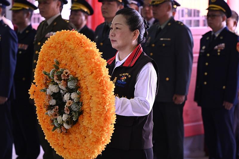 由縣長徐榛蔚擔任主祭官，緬懷英魂永存、浩氣千秋。