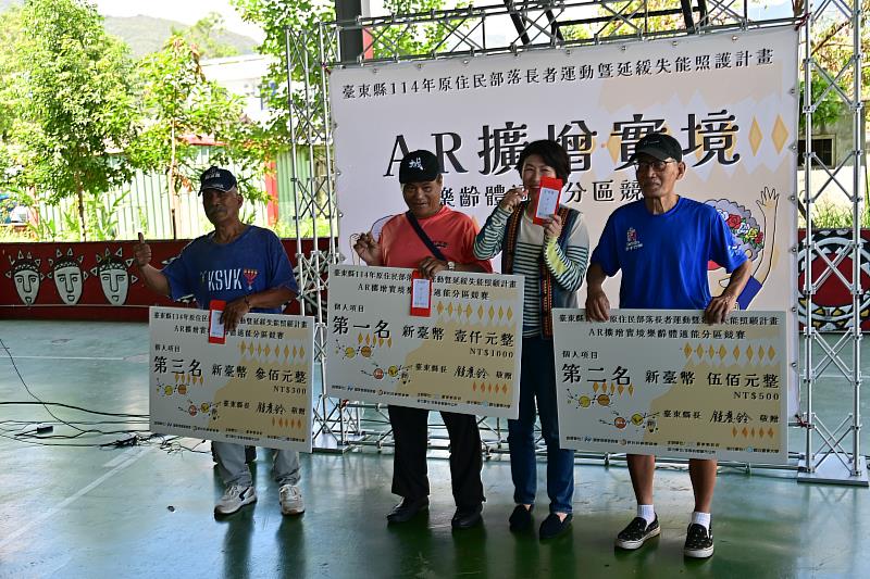 臺東縣文健站推「AR擴增實境樂齡體適」成果豐碩 長者健康看得到!