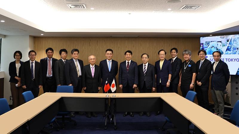 東京科學大學大竹尚登校長暨理事長率領校級高層迎接，展現高度重視成大訪團