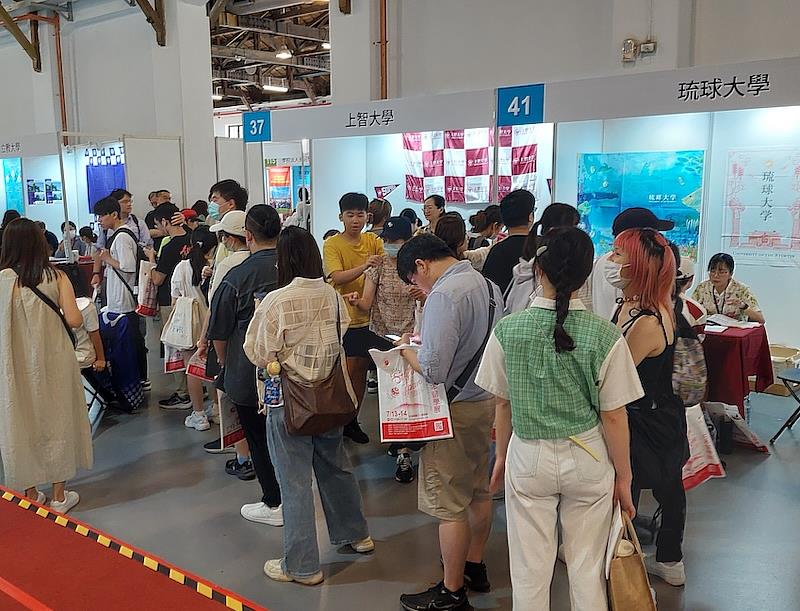 參展學校包含早稻田大學、上智大學、北海道大學、大阪大學、立命館大學、關西大學等知名學府,還有受到台灣學生歡迎的專門學校及日本語學校。