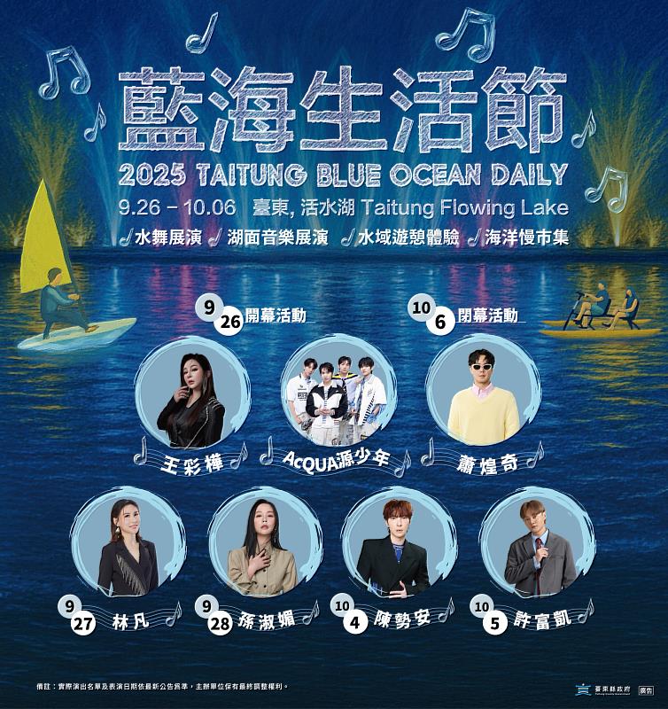 今秋最震撼 2025藍海生活節「水火共舞」9/26-10/6登場 水舞、音樂、市集與水域體驗等你來感受