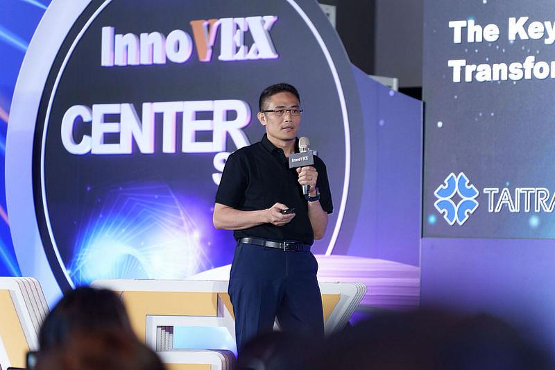 亞洲指標新創展會 InnoVEX 主辦單位之一TCA表示，InnoVEX 2026將聚焦半導體、AI應用、機器人、醫療生技等創新商機，並將在2026年6月2日至5日於台北南港展覽館2館4樓登場，歡迎各類科技新創踴躍報名參展。（圖為InnoVEX 2025展會現場活動照片）