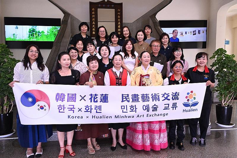 韓國民畫藝術家蒞臨花蓮  與花蓮藝文創作者共創交流平台