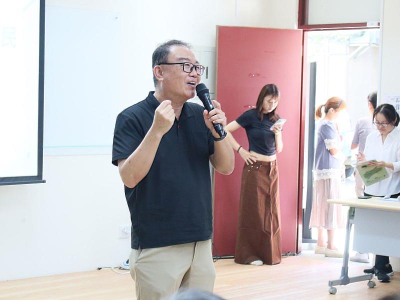 圖2.工業設計學院方裕民院長則分享未來課程的趣味與實用性