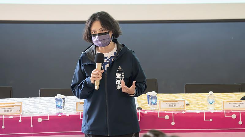 教育處副處長張品珊感謝家長關心孩子的數位學習