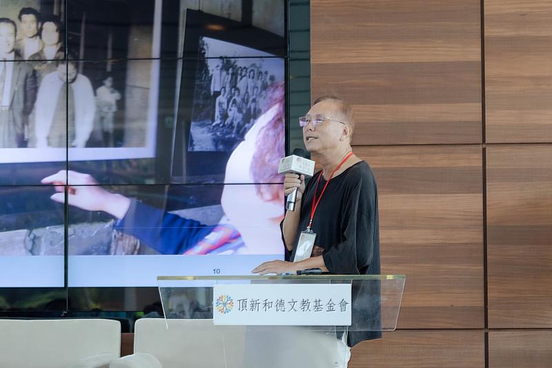 頂新和德基金會副董事長陳慶浩以〈從家開始：成美公堂保存修復的文化意義與世代責任〉為題揭開論壇序幕，呼應「從家出發」守護文化資產的主題（頂新和德文教基金會提供）