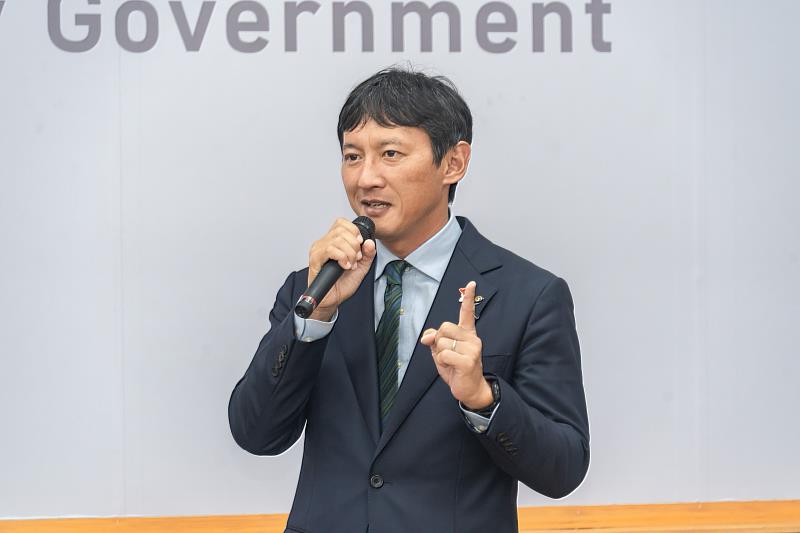 圖4.八代市小野泰輔市長致詞。
