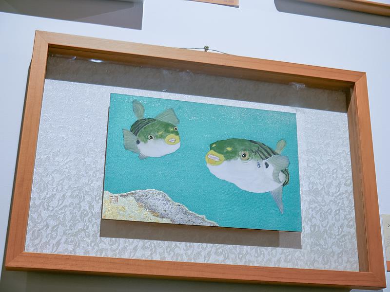 啓心会代表石田吉啓老師的創作，筆觸細膩、構圖生動，展現水墨與設色並融的獨特風格。