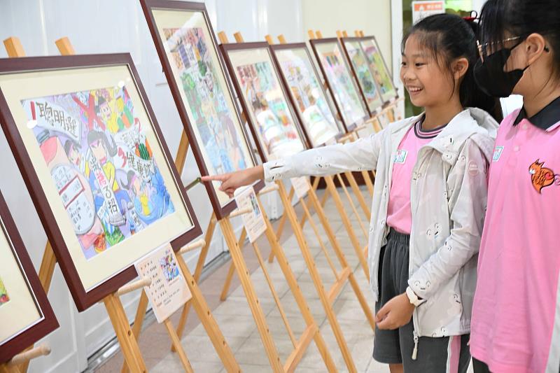 嘉縣「減糖顧健康」繪畫比賽頒獎，減糖小畫家創意詮釋減糖生活