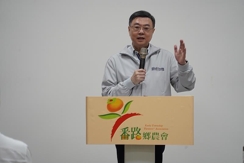 卓院長視察番路鄉農會致詞