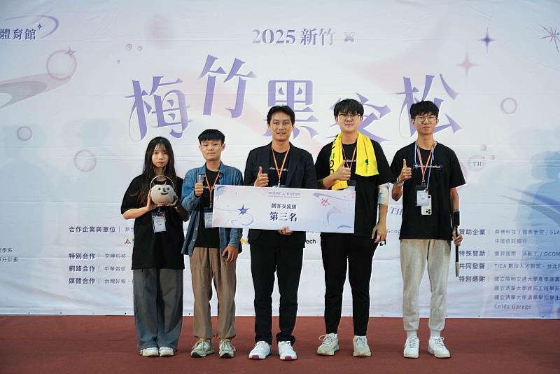 創客交流組前三名得獎頒獎照片