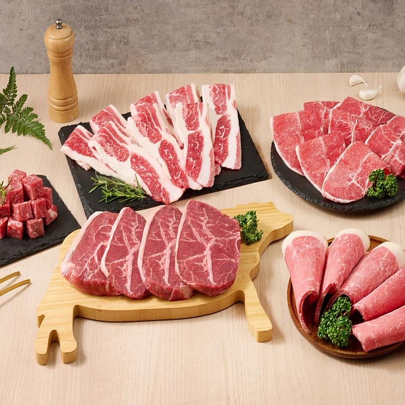 熱愛美牛老饕必買美國牛王道本命燒肉組集結5款美牛，包含人氣美國極黑和牛雪花、重磅嫩肩雪花牛排等CP值超高。
