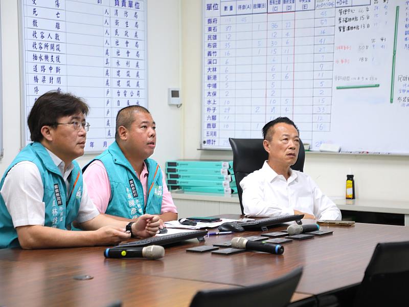 嘉義縣強化防汛監測系統 縣長翁章梁督導全面檢討部署
