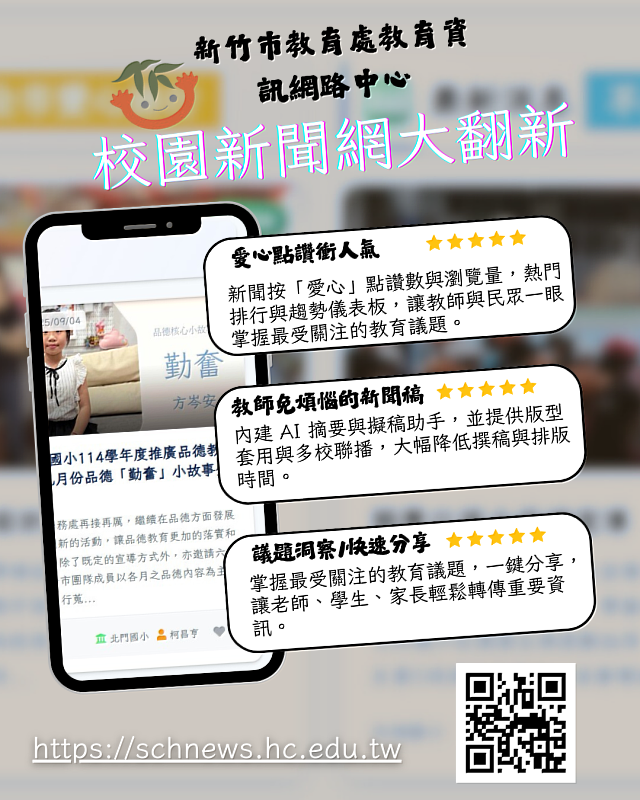 圖4 全台首創新竹市AI校園網