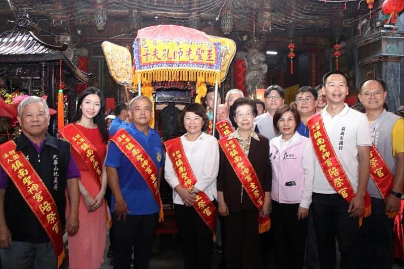 黃敏惠市長循古禮迎孔讓尊師重道的文化傳承