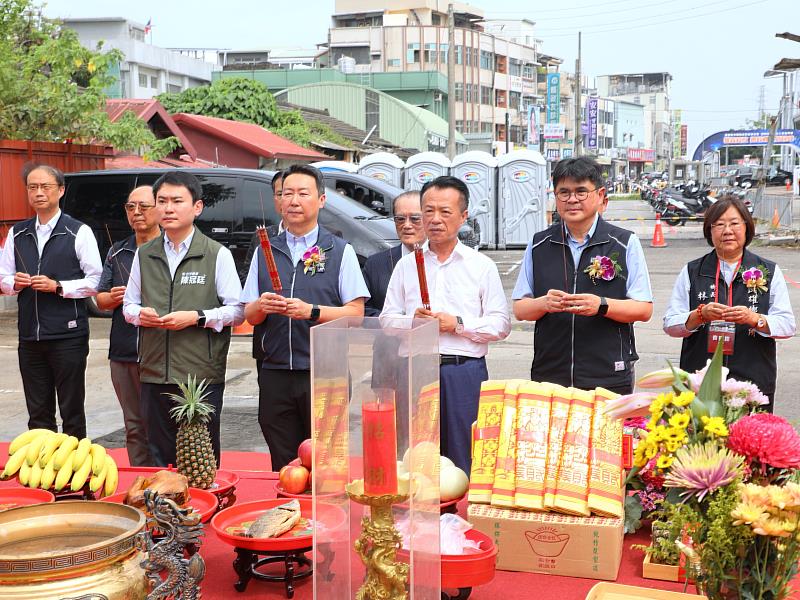 民雄鐵路高架化臨時軌動土