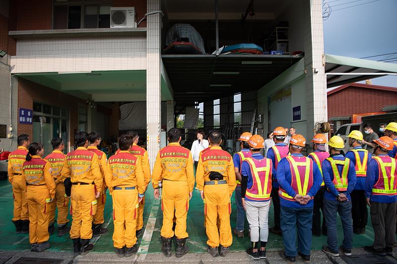 黃敏惠市長感謝全體救援人員