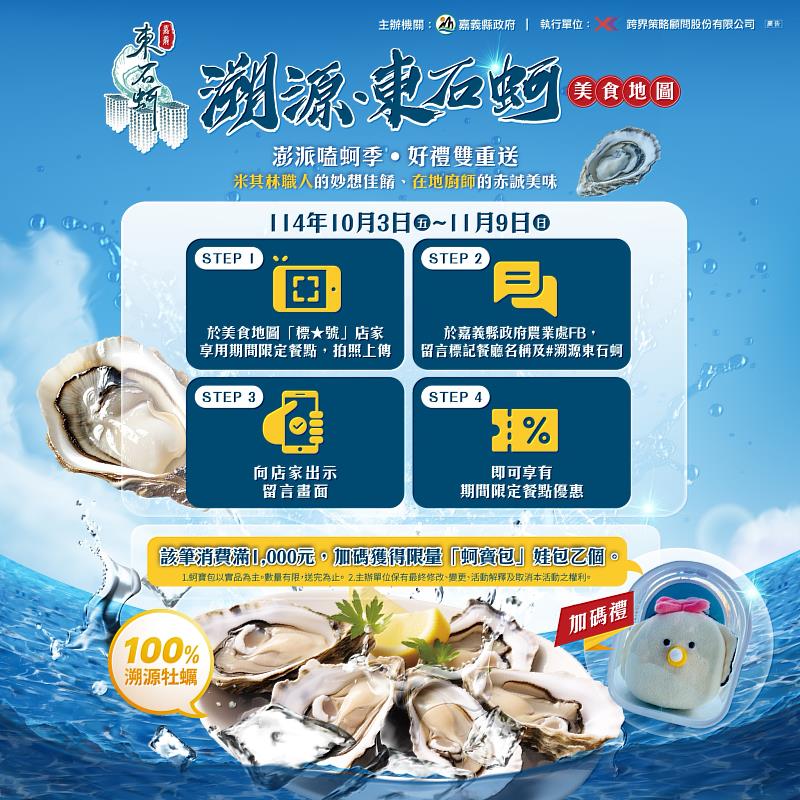 東石澎派嗑蚵季開跑,邀民眾吃蚵享優惠